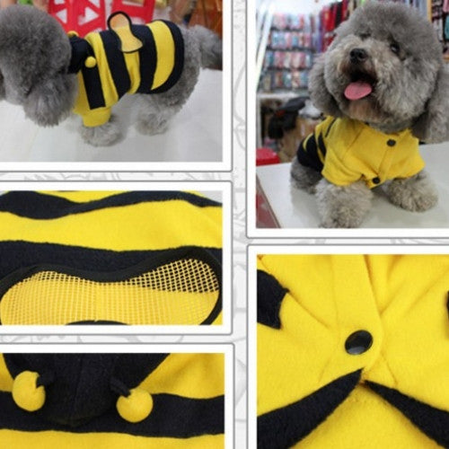 Bumble Bee Wings Fleece Hoody Pet Coat