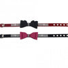 Adjustable Leather Bowknot with Rhinestone Pet Collar